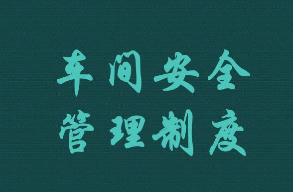 車間安全管理工作總結(jié)范文（二）